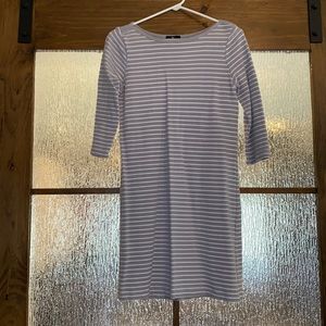 Casual Gray/White pinstripe Dress